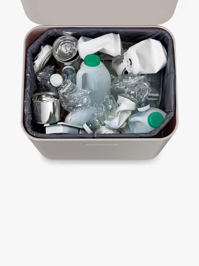 Joseph Joseph Intelligent Waste Totem Compact Bin, 60L, Stone