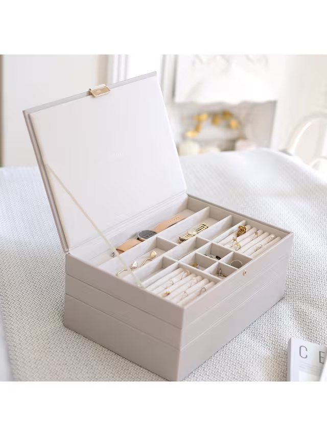 Stackers Supersize Jewellery Box, Taupe