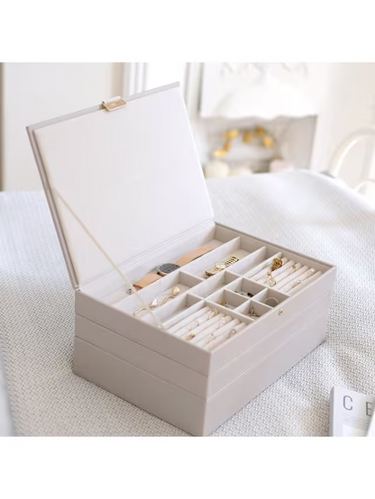 Stackers Supersize Jewellery Box, Taupe