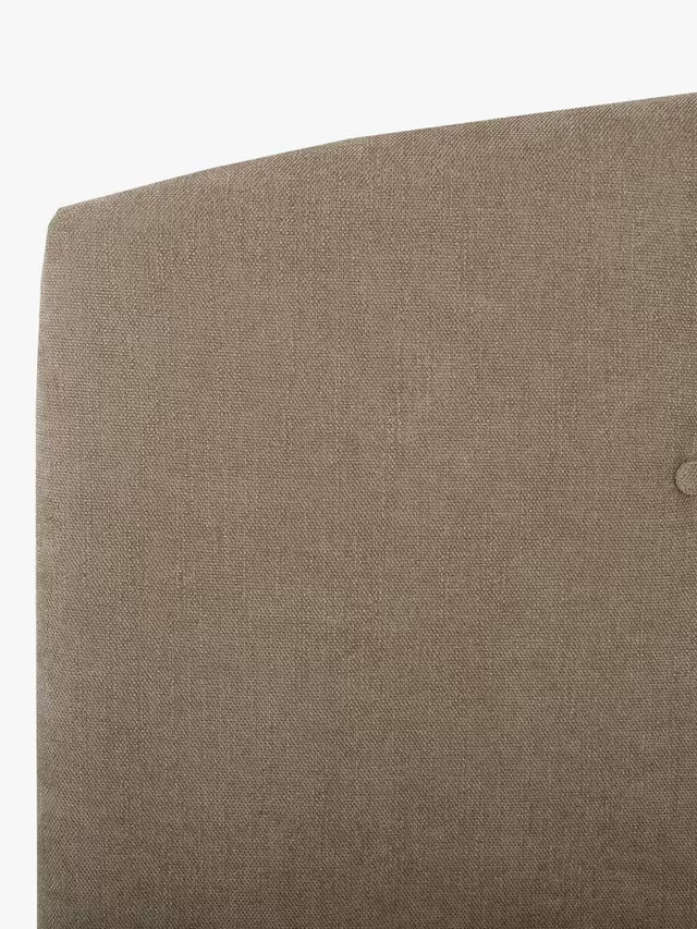John Lewis Grace Full Depth Upholstered Headboard, King Size, Soft Touch Chenille Mole