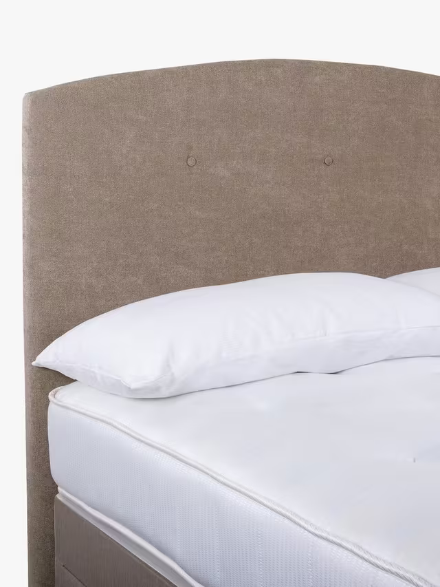 John Lewis Grace Full Depth Upholstered Headboard, King Size, Soft Touch Chenille Mole