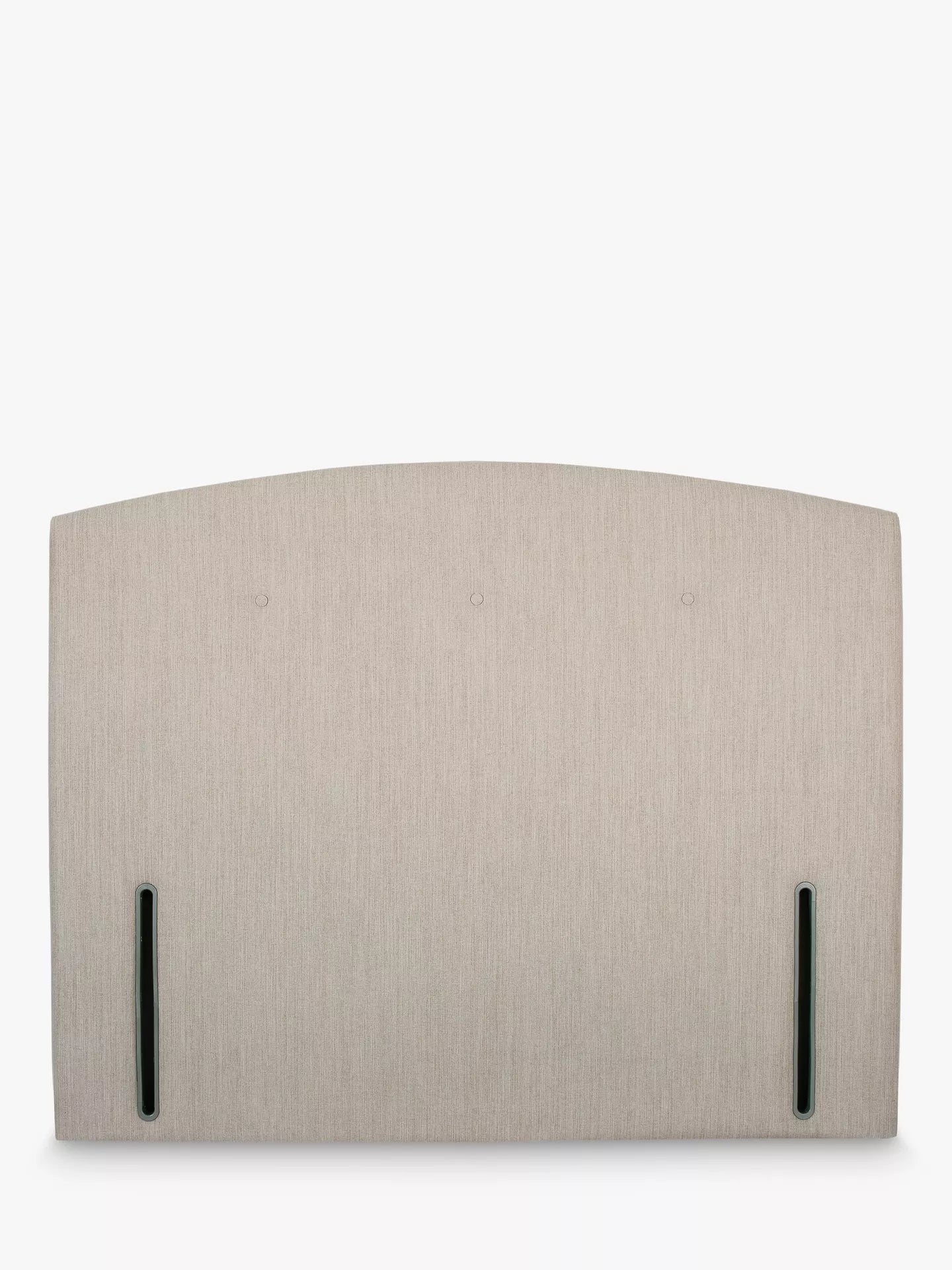 John Lewis Grace Full Depth Upholstered Headboard, Super King Size, Cotton Effect Beige