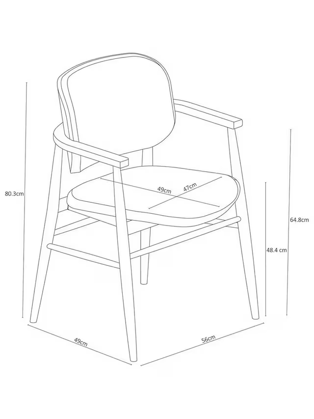John Lewis Frame Leather Office Dining Chair Natural Oak