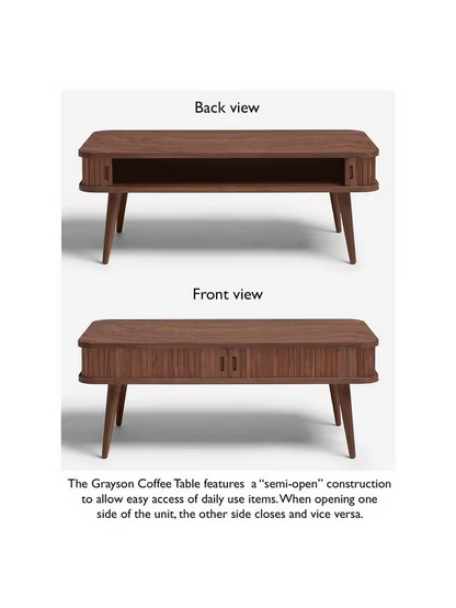 John Lewis Grayson Storage Coffee Table in Dark
