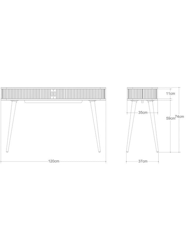 John Lewis Grayson Storage Console Table, Oak