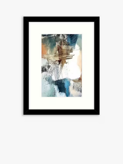 John Lewis Natasha Barnes Painterly Abstract Framed Print & Mount, Set of 6, 43.5 x 33.5cm, Multi