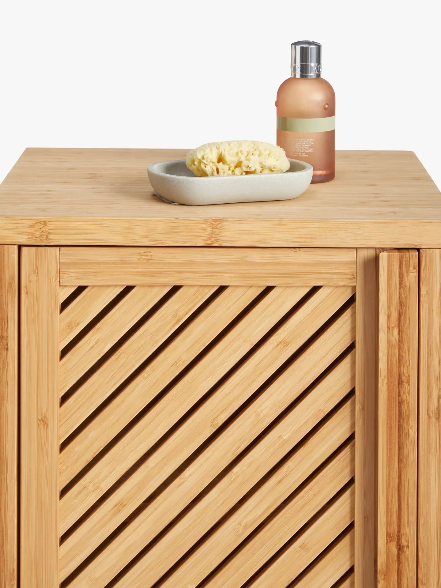 John Lewis Chevron Single Towel Cupboard