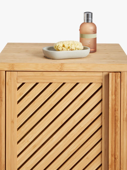 John Lewis Chevron Single Towel Cupboard