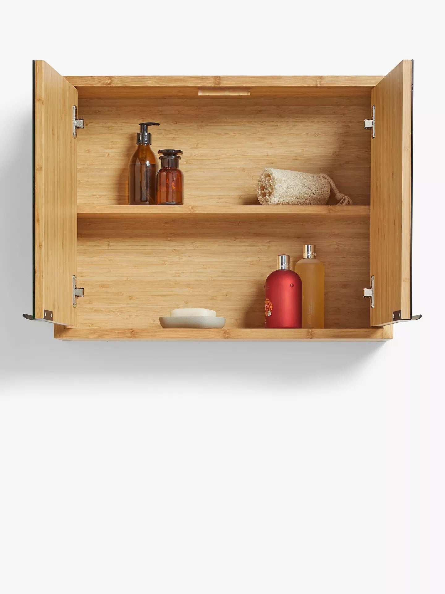 John Lewis Chevron Double Mirrored Bathroom Cabinet