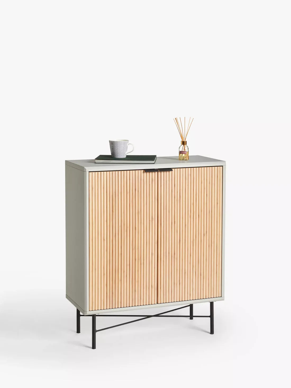 John Lewis Ridge 2 Door Cabinet Grey