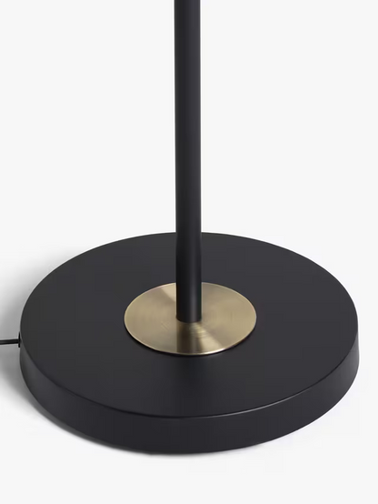 John Lewis Swivel LED Uplighter Floor Lamp, Black/Brass