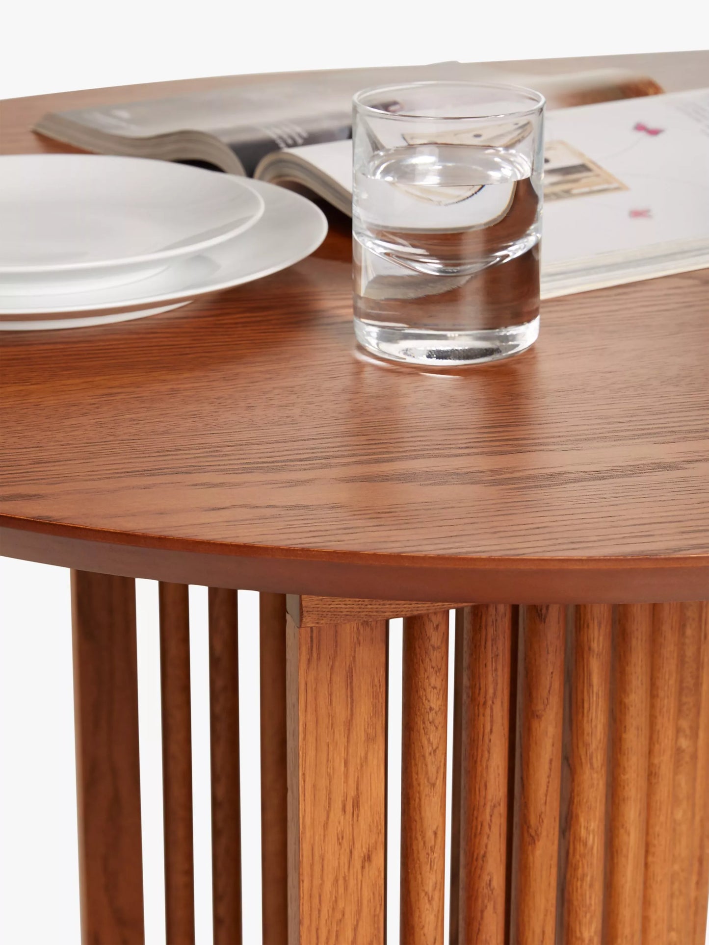 John Lewis Trestle 6 Seater Dining Table, Dark Oak