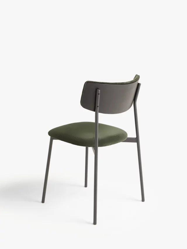 John Lewis ANYDAY Motion Corduroy Upholstered Dining Chairs, Set of 2, Green