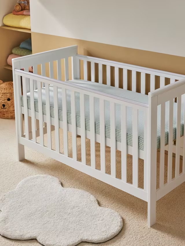 John Lewis Charlotte Cotbed, White