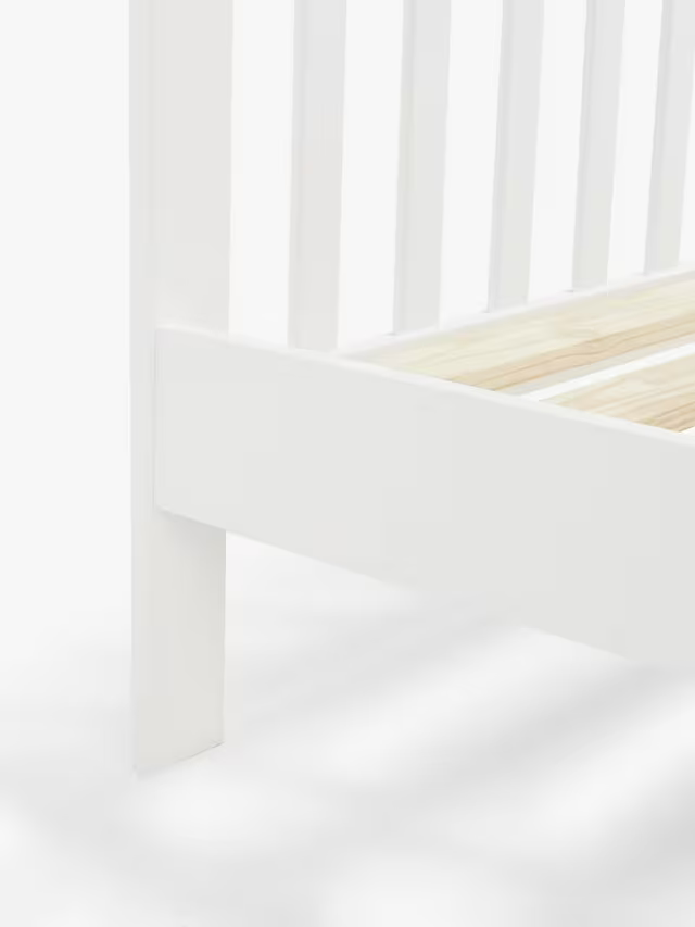 John Lewis Charlotte Single Bed, White