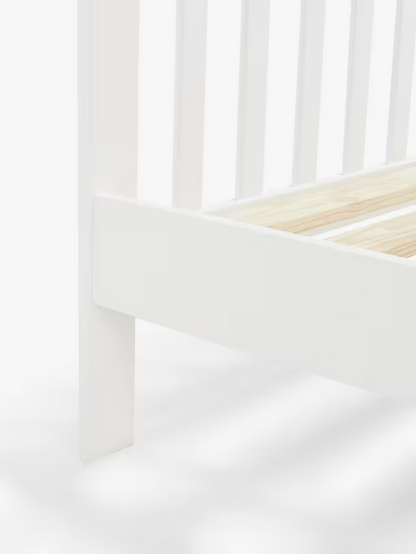 John Lewis Charlotte Single Bed, White