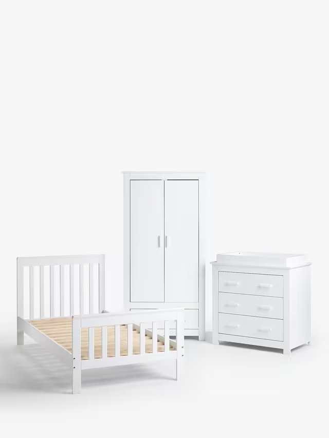 John Lewis Charlotte Single Bed, White