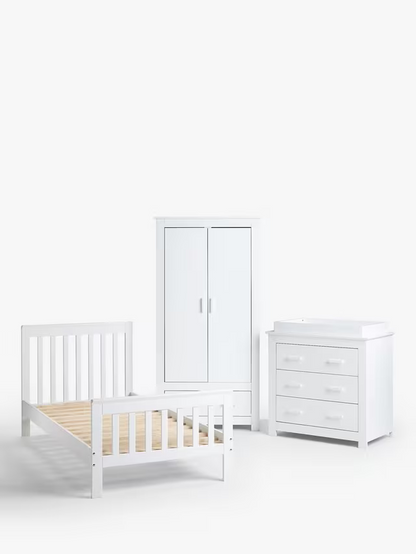 John Lewis Charlotte Single Bed, White
