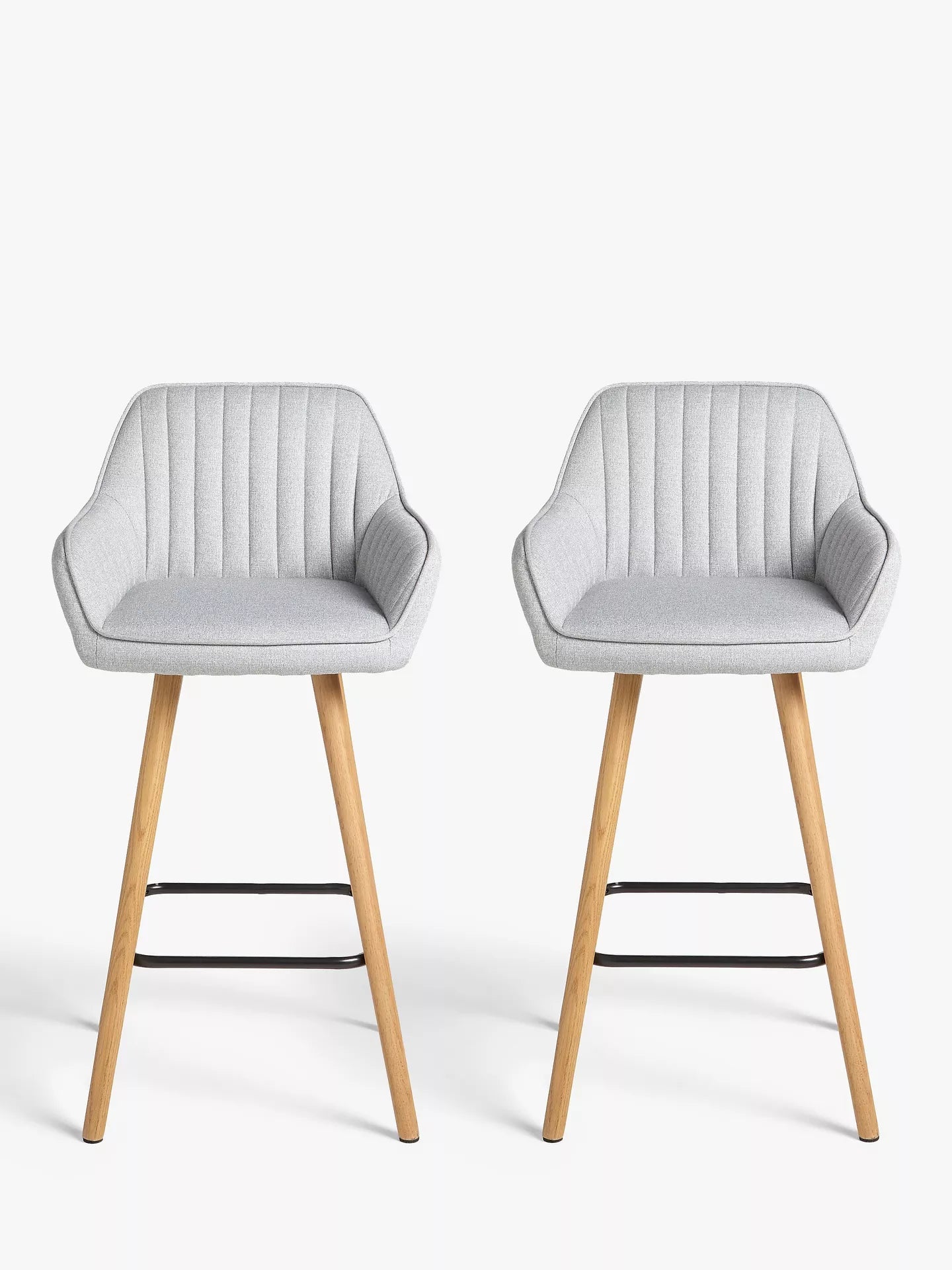 John Lewis Toronto Bar Stool, Set of 2, Grey