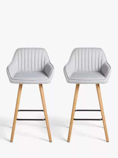 John Lewis Toronto Bar Stool, Set of 2, Grey