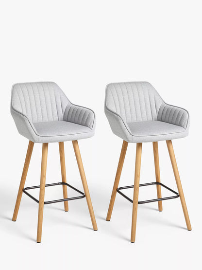 John Lewis Toronto Bar Stool, Set of 2, Grey