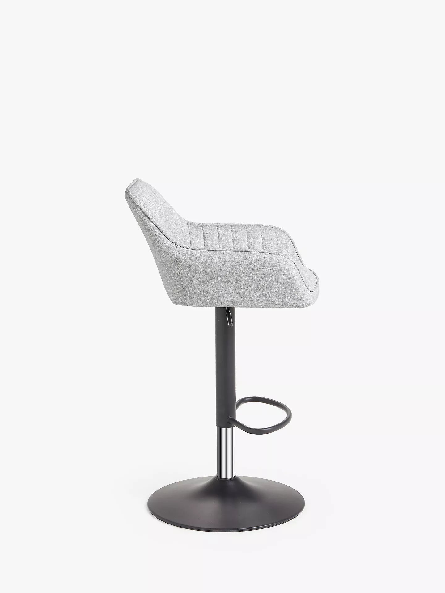 Toronto Gas Lift Adjustable Bar Stool, Set of 1 Single, Grey