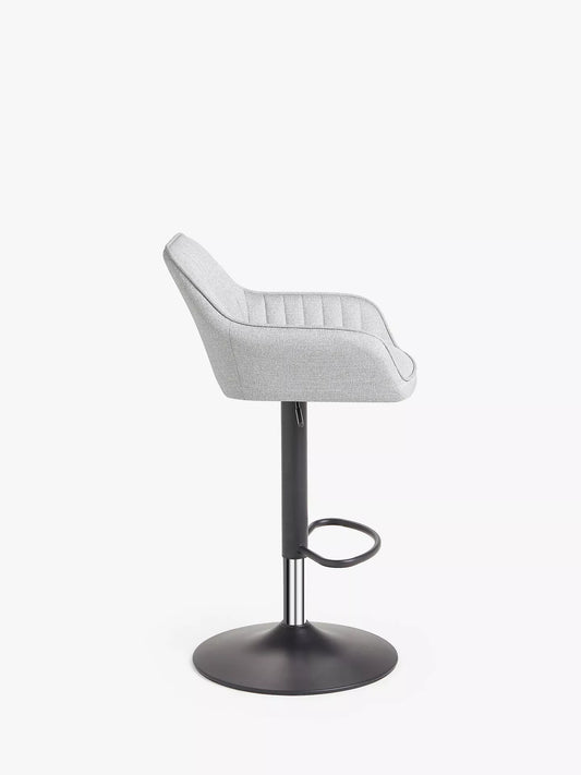 Toronto Gas Lift Adjustable Bar Stool, Set of 1 Single, Grey