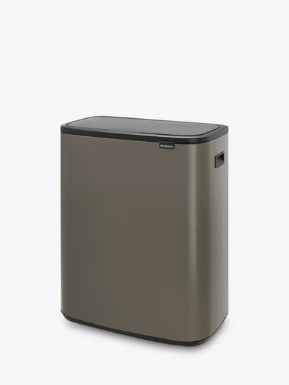 Brabantia Bo Touch Bin, Platinum, 60L