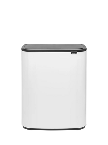 Brabantia Bo Touch Bin, White, 60L