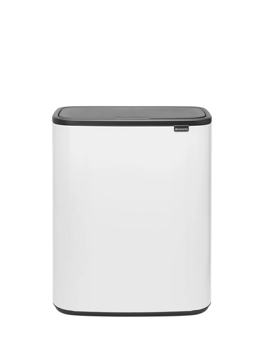 Brabantia Bo Touch Bin, White, 60L
