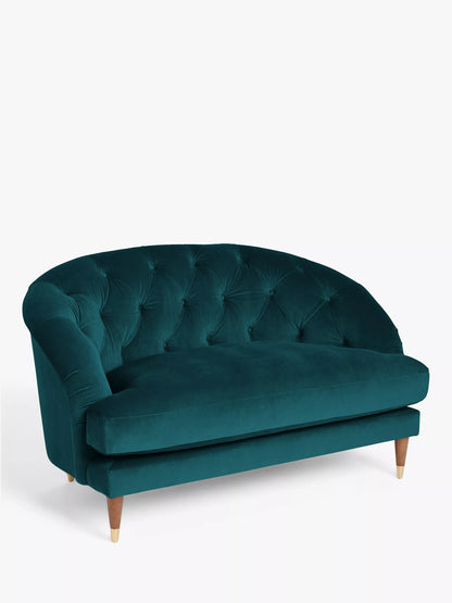 John Lewis + Swoon Radley Loveseat, Wildwood Green Velvet