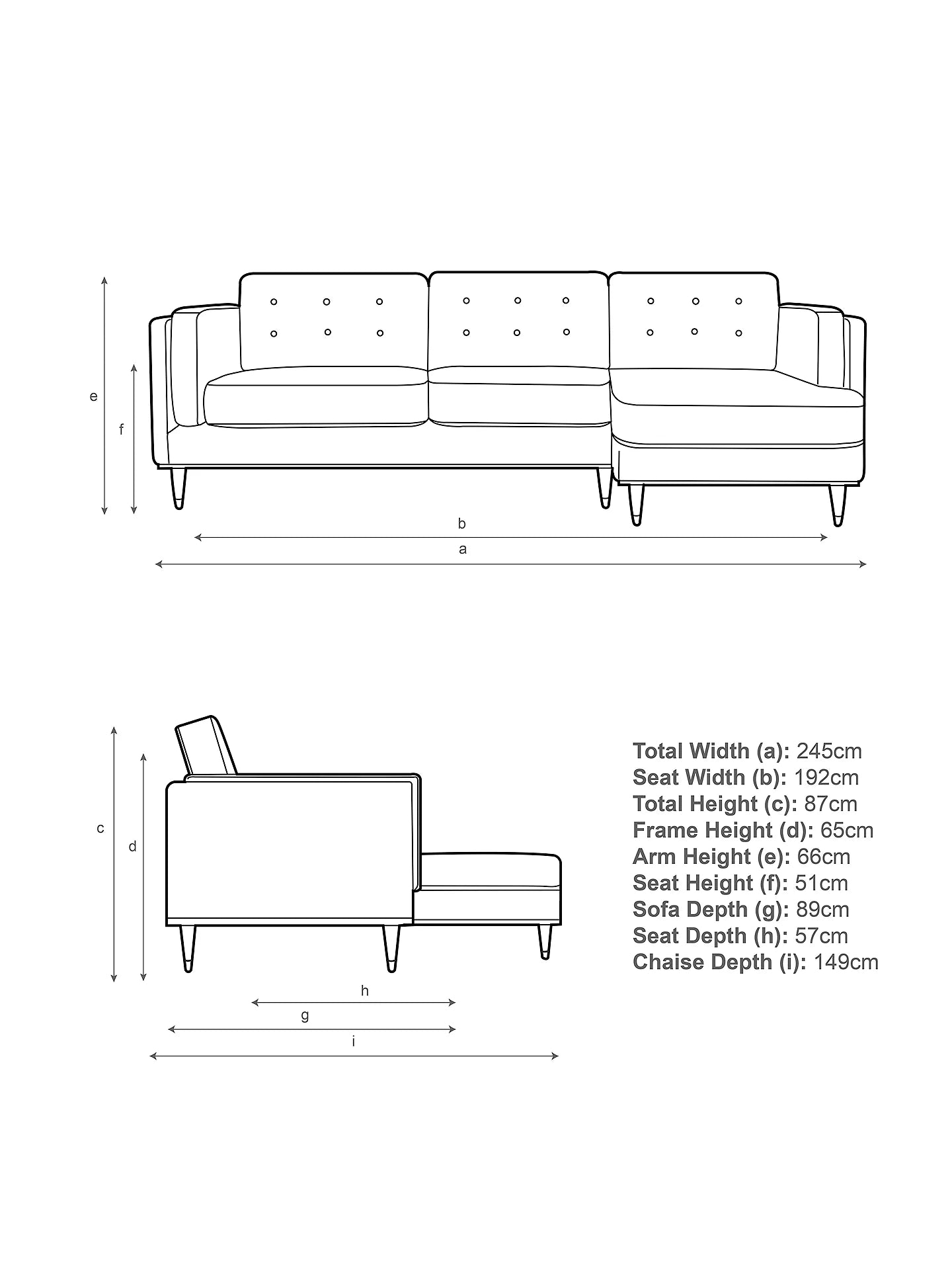 John Lewis + Swoon Lyon RHF Chaise End Sofa, Grey Cotton