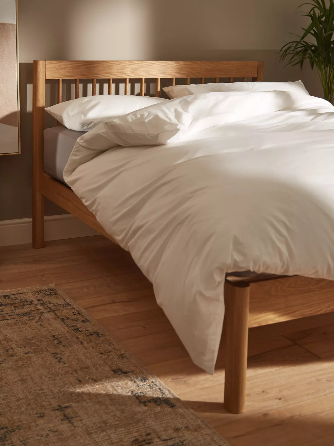 John Lewis Spindle Bed Frame, Single, Oak