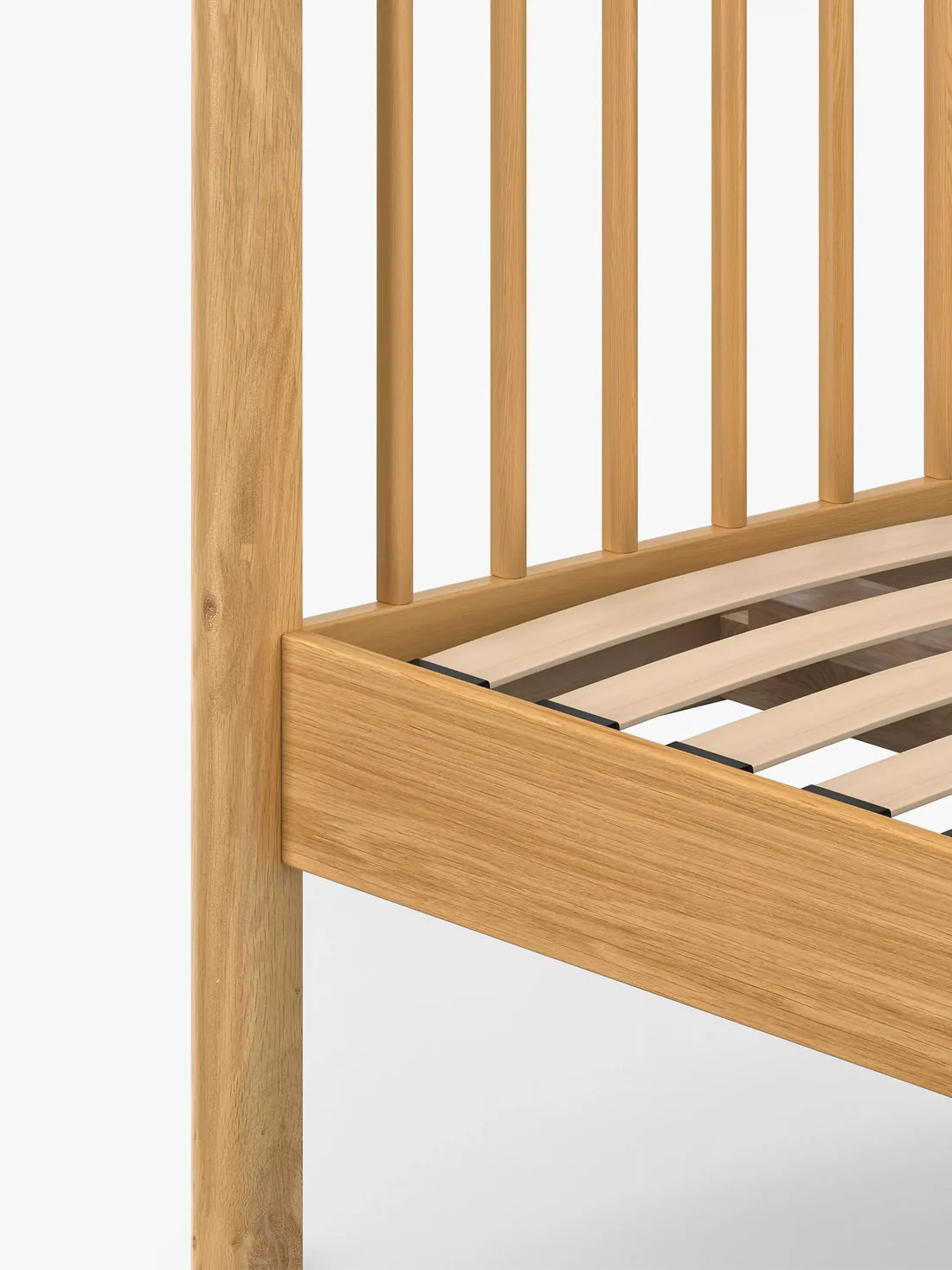 John Lewis Spindle Bed Frame, Single, Oak
