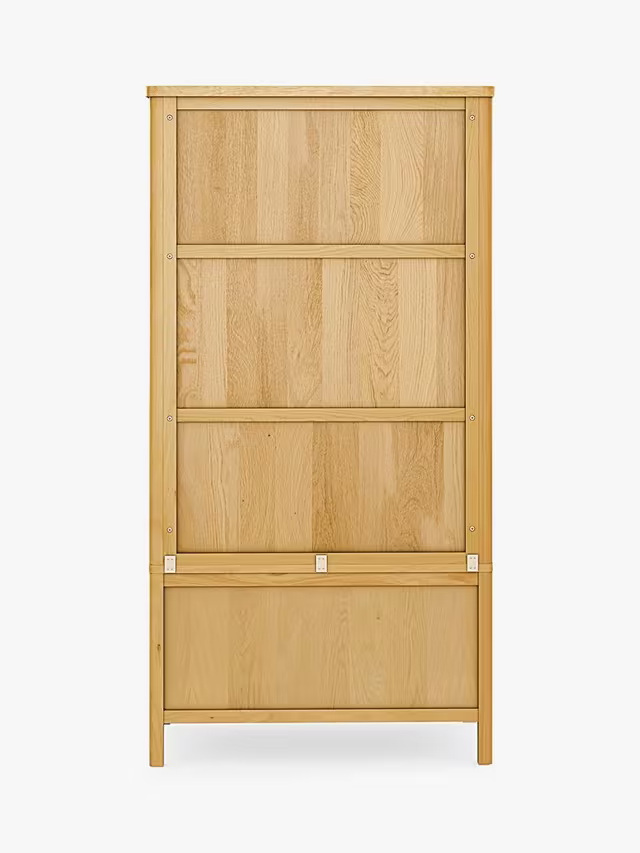 John Lewis Spindle Double Wardrobe with 2 Drawers, Oak