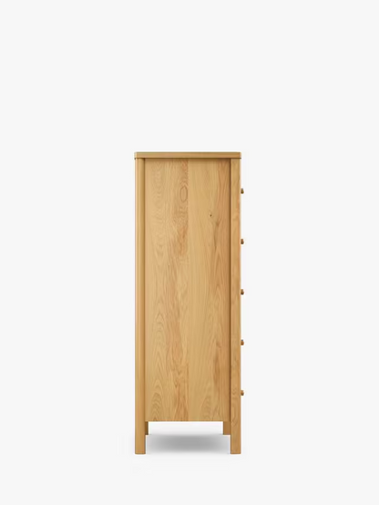 John Lewis Spindle 6 Drawer Chest, Oak