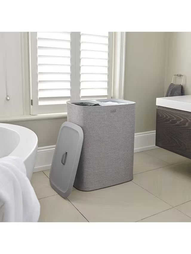 Joseph Joseph Tota Laundry Basket, Grey, 90L