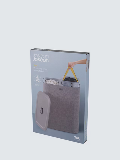 Joseph Joseph Tota Laundry Basket, Grey, 90L