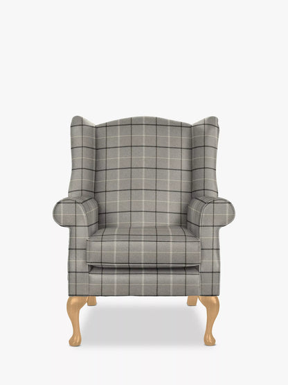 Parker Knoll Oberon Armchair, Berwick Check Grey Marl