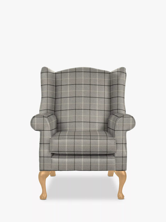 Parker Knoll Oberon Armchair, Berwick Check Grey Marl