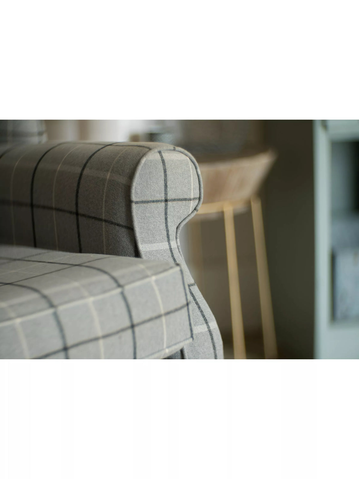 Parker Knoll Oberon Armchair, Berwick Check Grey Marl