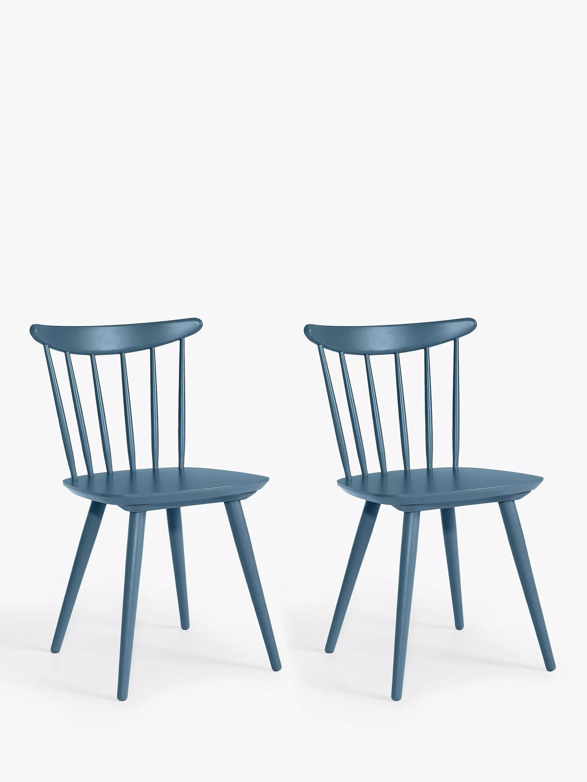 John Lewis Spindle Dining Chair Set of 2 Blue