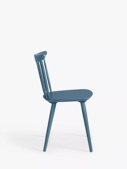 John Lewis Spindle Dining Chair, Set of 2, Blue, FSC-Certified (Beech Wood)