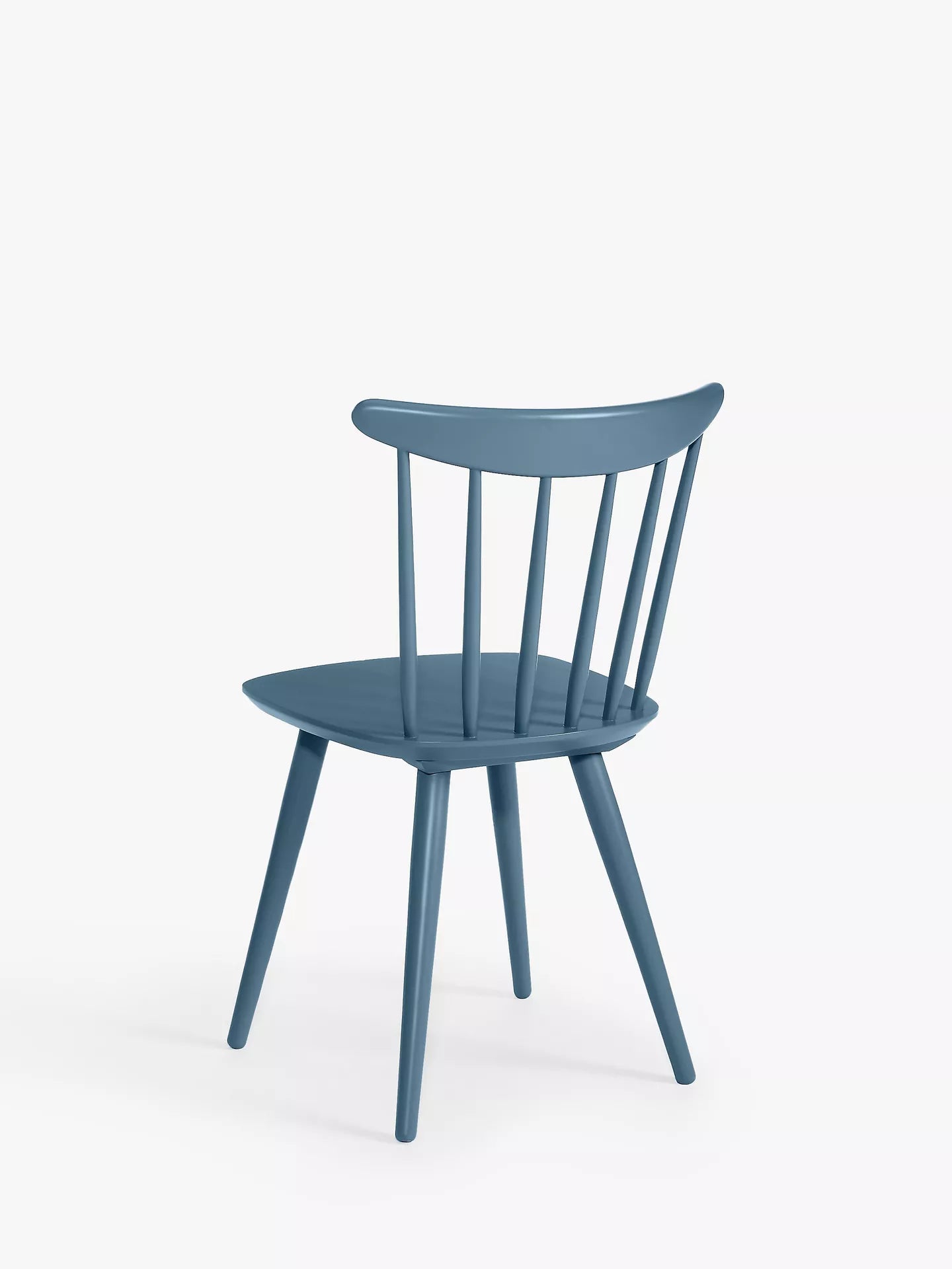 John Lewis Spindle Dining Chair, Set of 2, Blue, FSC-Certified (Beech Wood)
