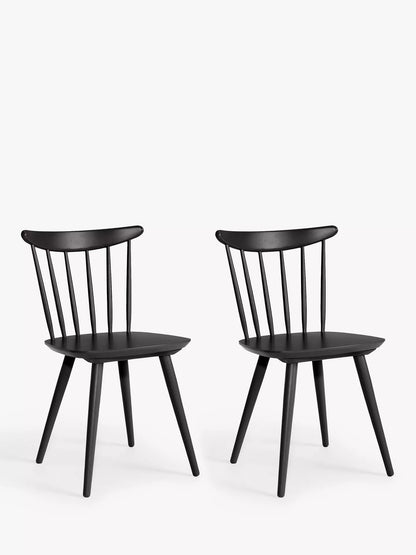 John Lewis ANYDAY John Lewis Spindle Dining Chair, Set of 2, FSC-Certified (Beech Wood)