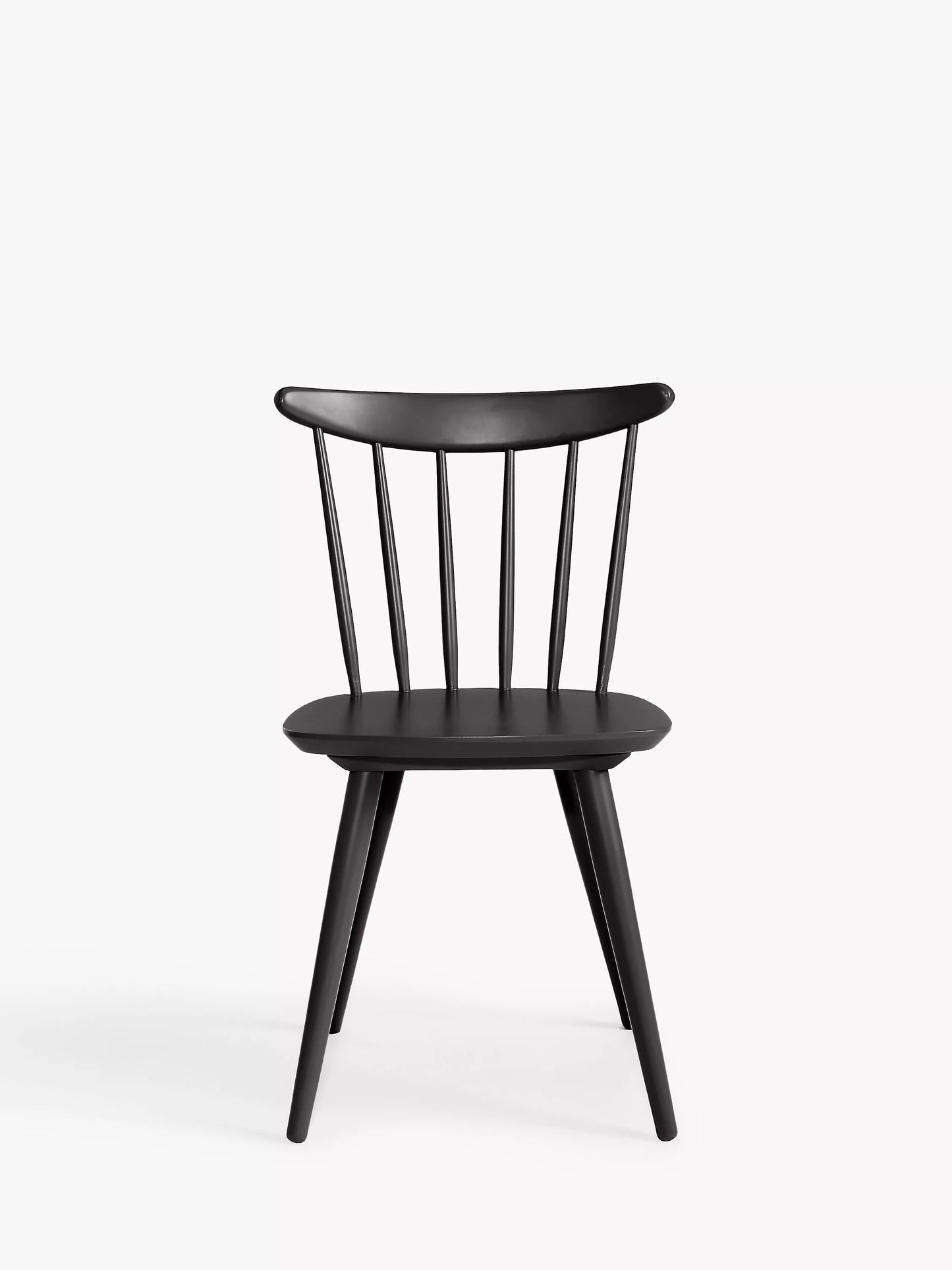 John Lewis Spindle Dining Chair, Single Chair, Black, FSC-Certified (Beech Wood)