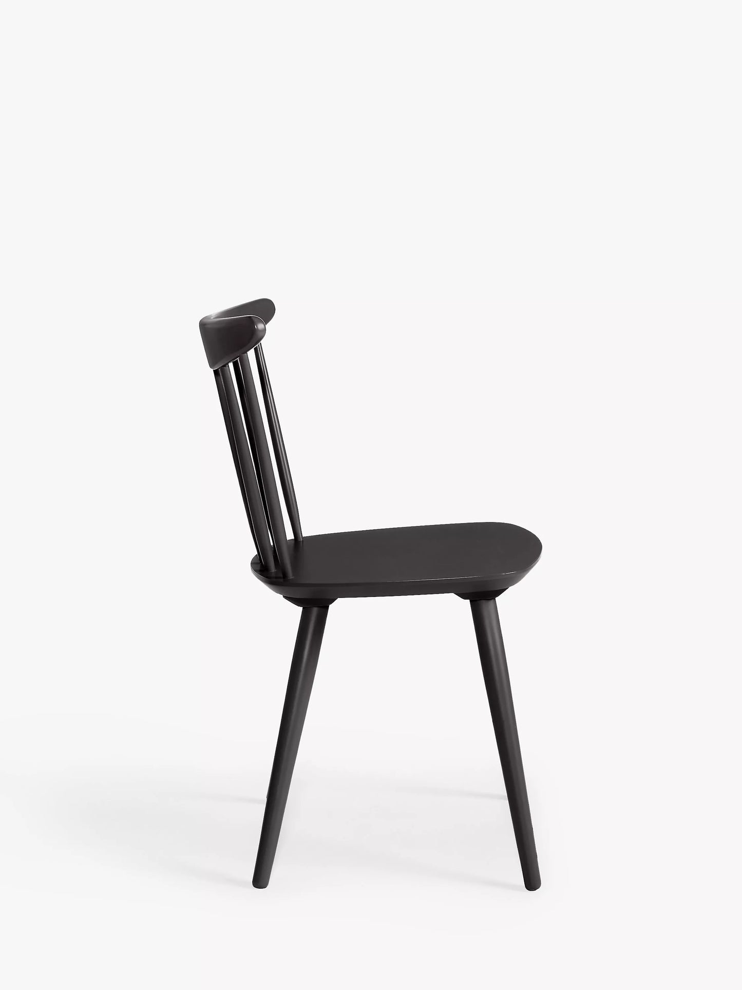 John Lewis Spindle Dining Chair, Single Chair, Black, FSC-Certified (Beech Wood)