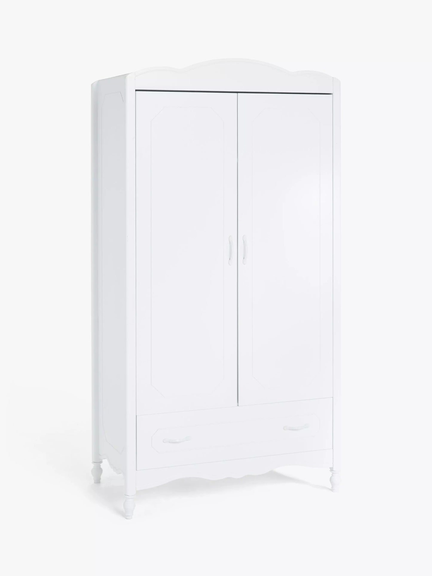 John Lewis Cloud Double Wardrobe White