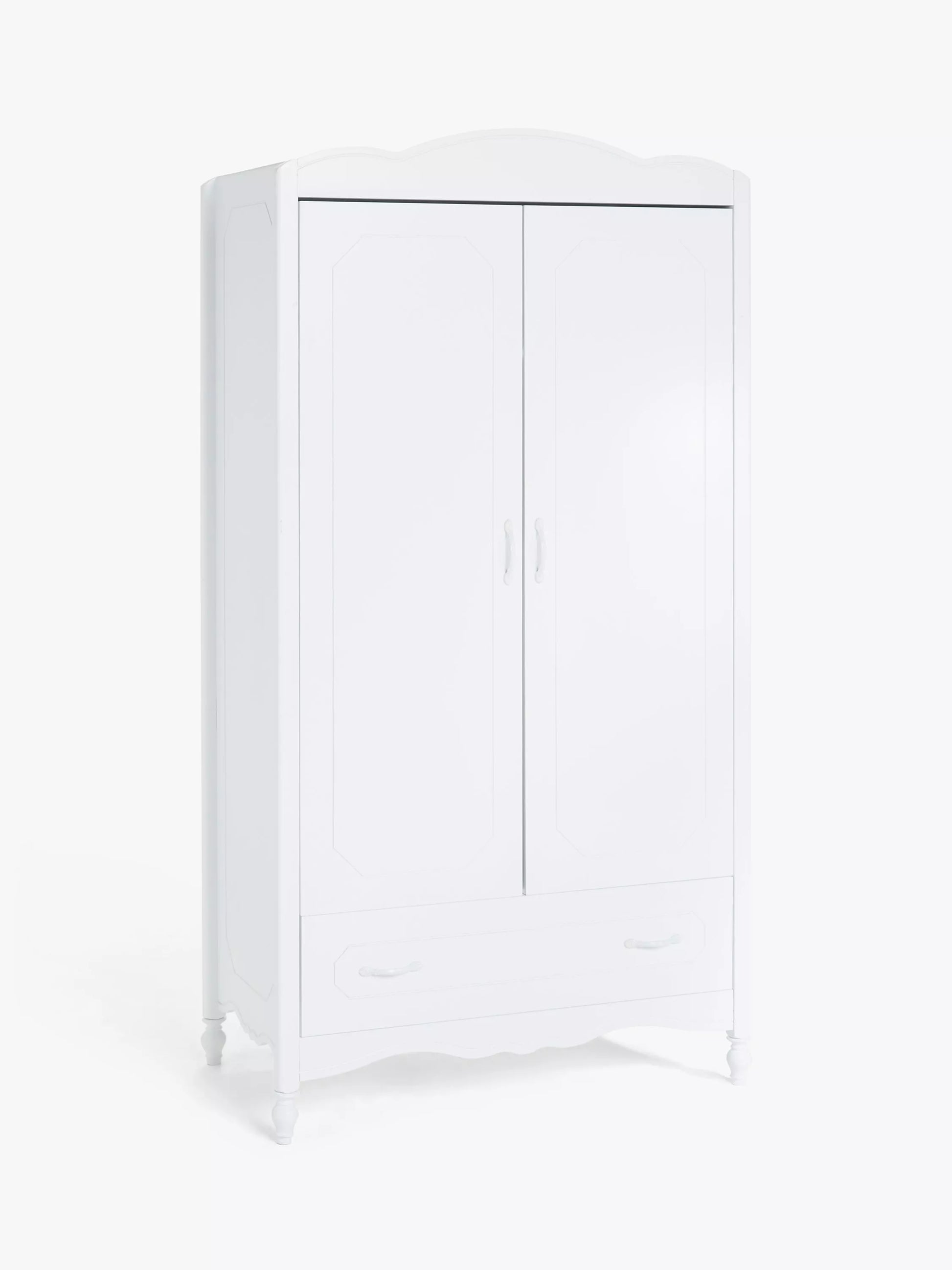 John Lewis Cloud Double Wardrobe White