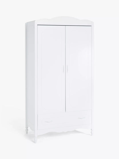 John Lewis Cloud Double Wardrobe White